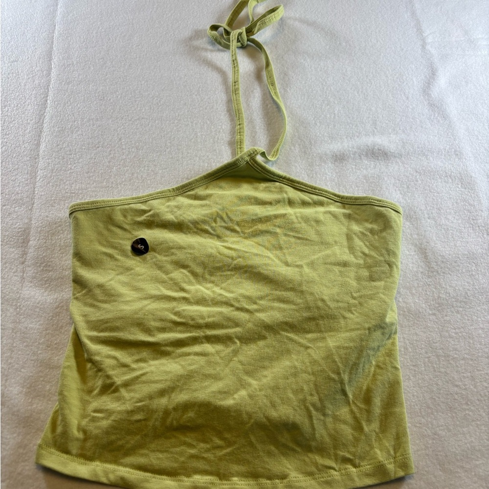 Hollister Light Green Halter Tank Top